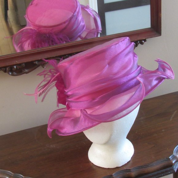 VINTAGE HEASLIP WEDDING HAT - Picture 4 of 12